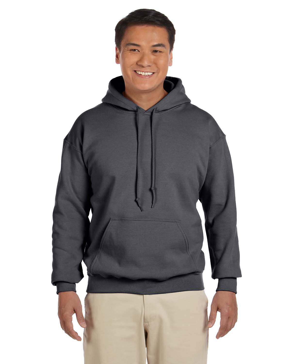 NEW Hood Plain Charcoal Sweatshirt Men Women Pullover Hoodie Cotton Blank Gildan