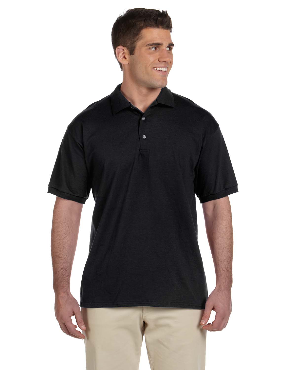 gildan jersey polo shirt