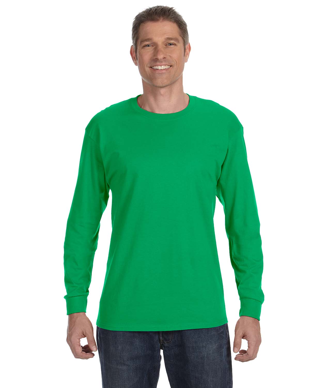 Gildan Mens T-Shirt Long Sleeve Heavy Cotton 5.3 oz R-G540, S-2XL | eBay