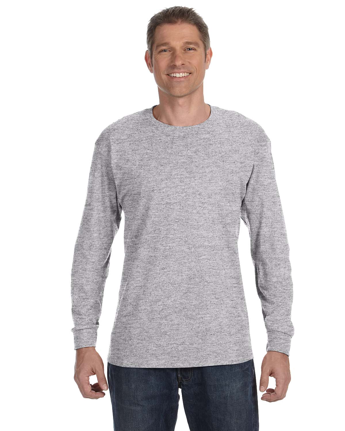 Gildan Mens T-Shirt Long Sleeve Heavy Cotton 5.3 oz R-G540, S-2XL | eBay