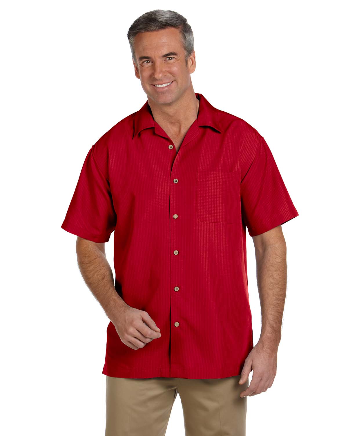 Harriton Men's Chest Pocket Short 