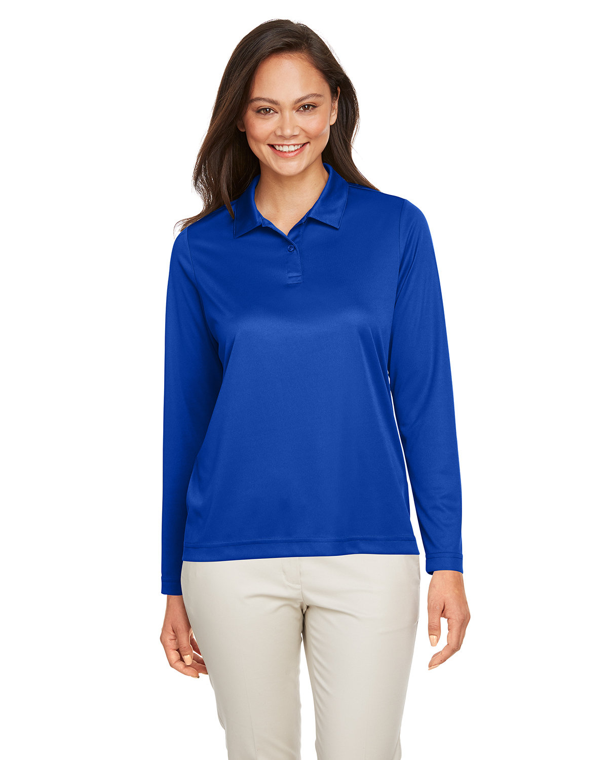 Team 365 TT51LW Ladies 100% Polyester Zone Performance Long Sleeve Polo