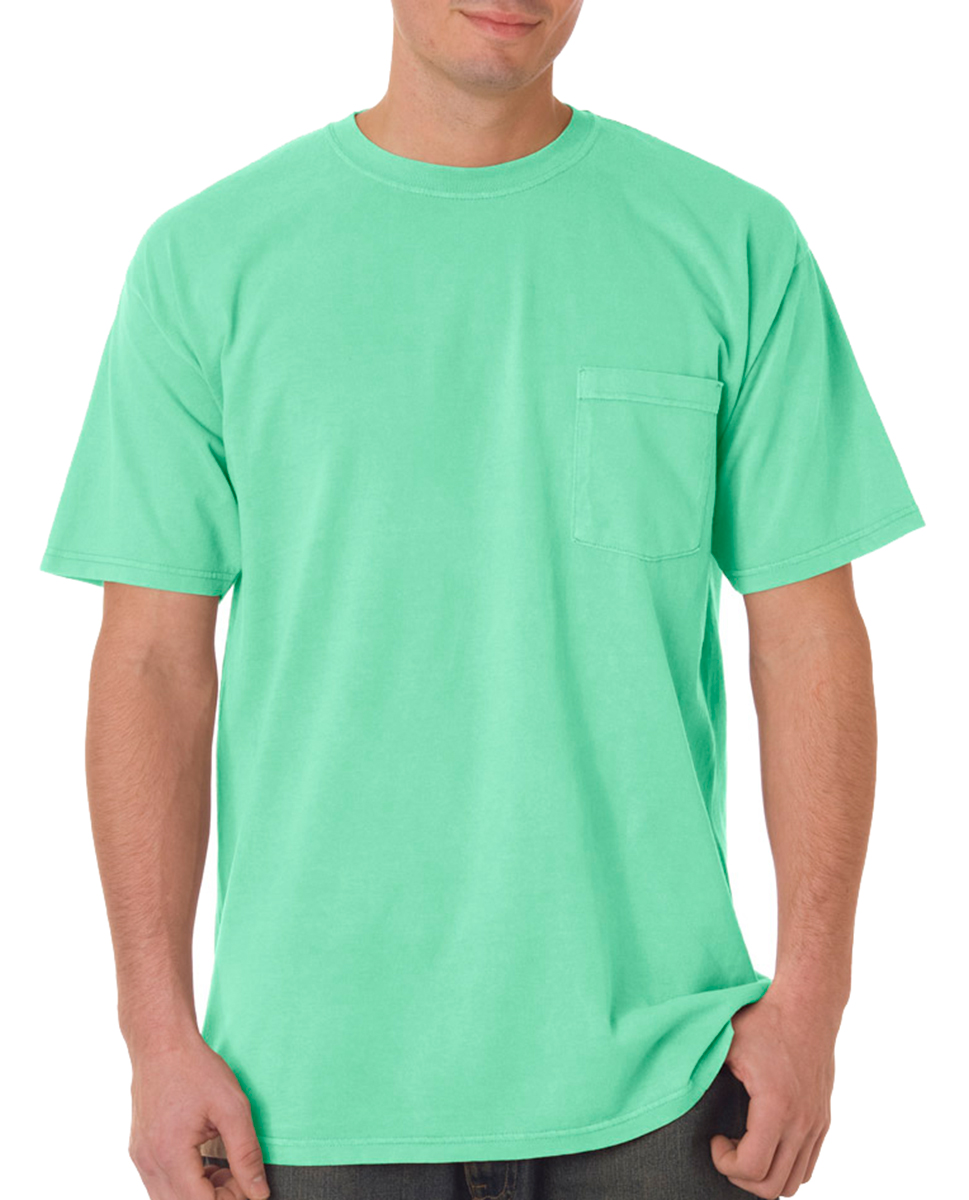 Comfort Colors Men's Set-In Sleeves 6. 1 Oz. Pocket T-Shirt, 6030CC, S ...