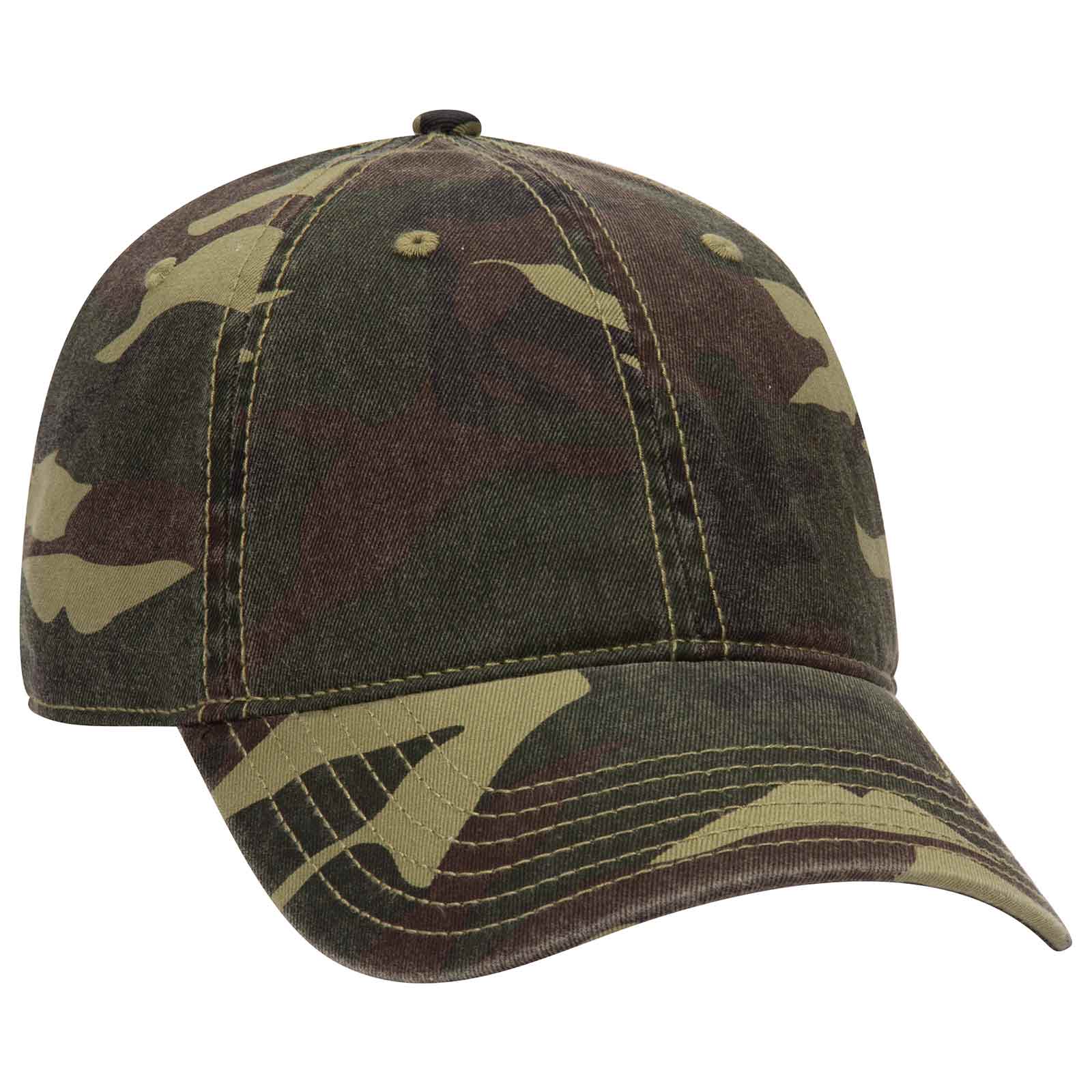 OTTO CAP 103-713 Unisex Camouflage 6 Panel Low Profile Baseball Hat - Picture 2 of 4