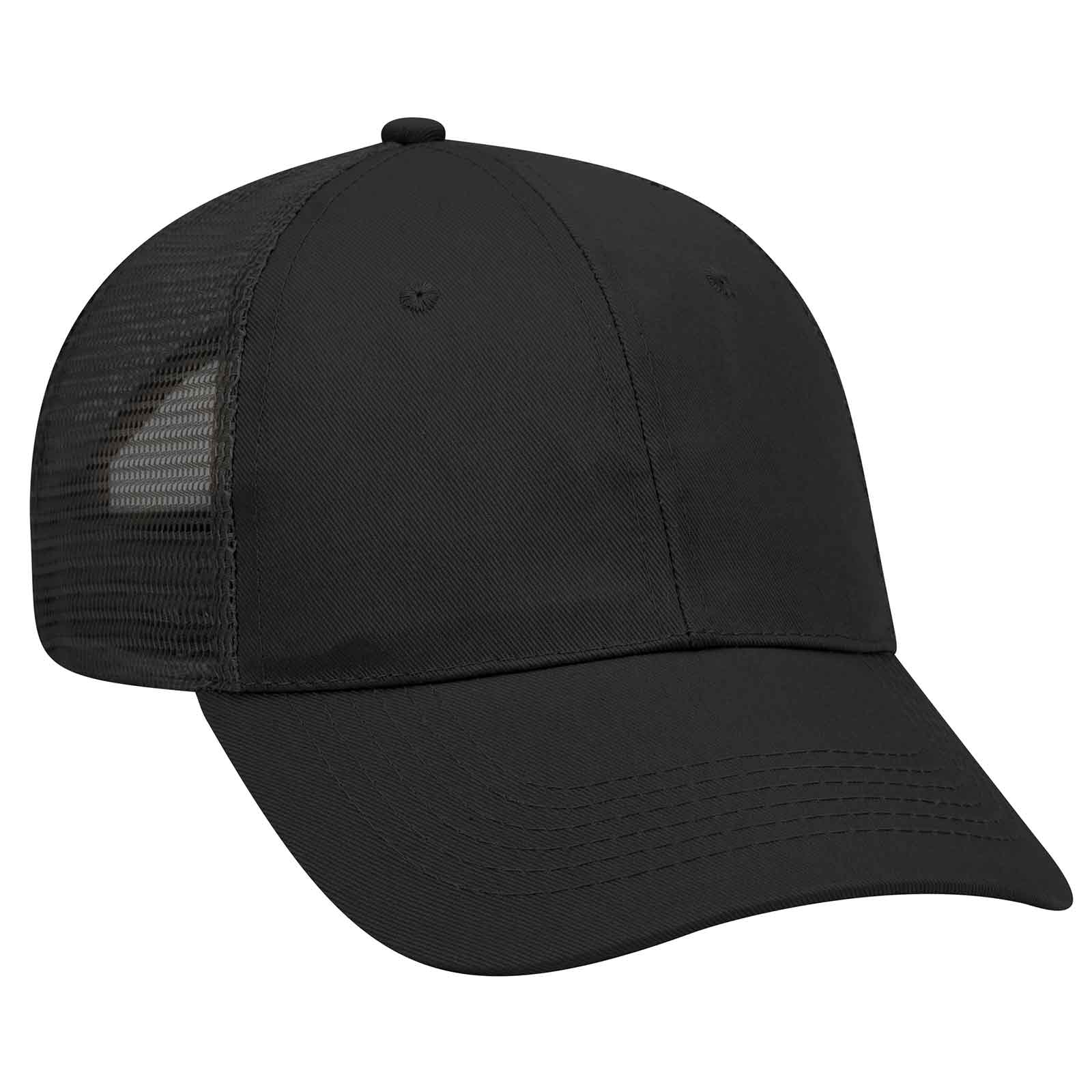 OTTO CAP 83-1101 Unisex 6 Panel Low Profile Mesh Back Trucker Hat