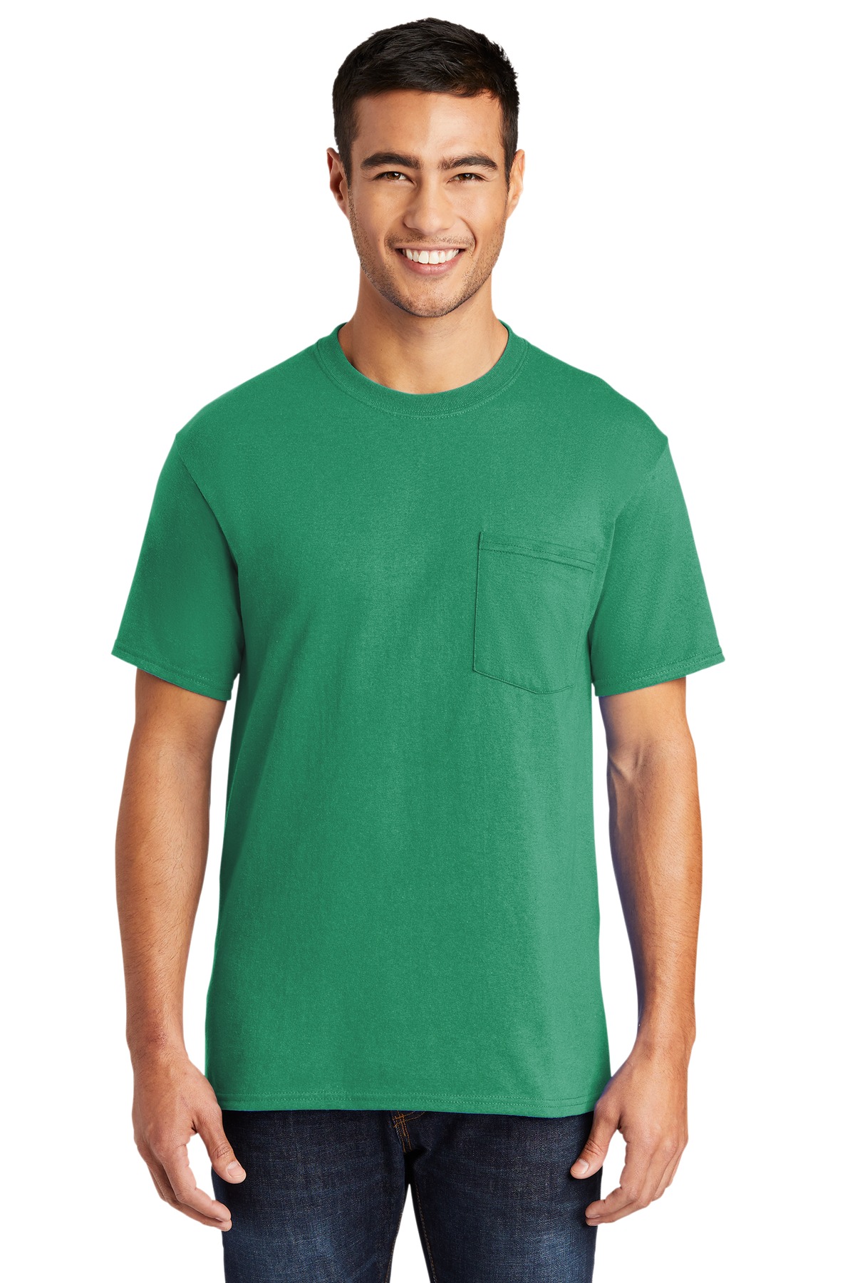 Port & Company Mens 50/50 Cotton/Poly T Shirt with Pocket