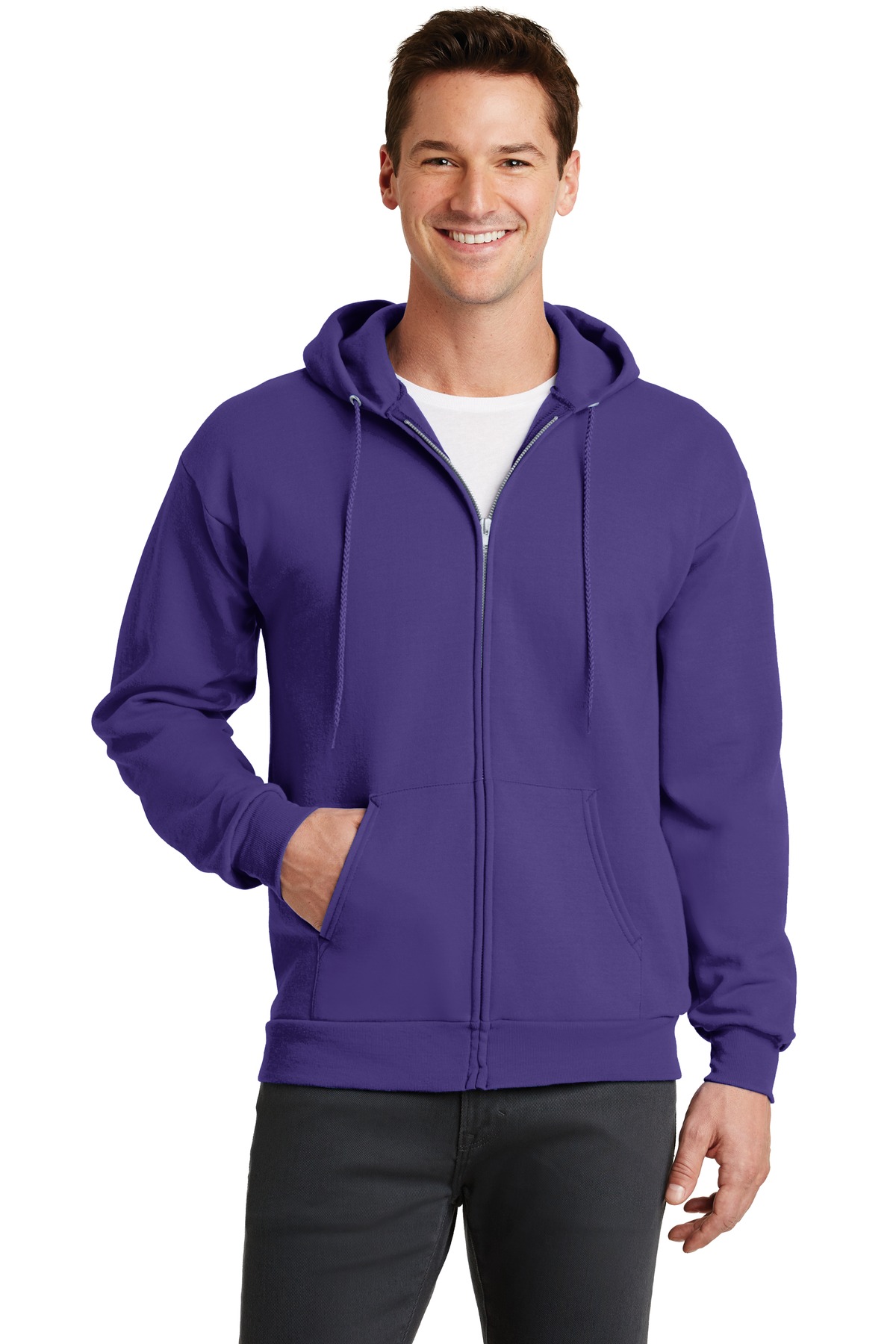 Purple hoodie. Port & Company - Core Fleece Crewneck(pc78):. Port Company одежда. Zip одежда. Кофта PC мужская.