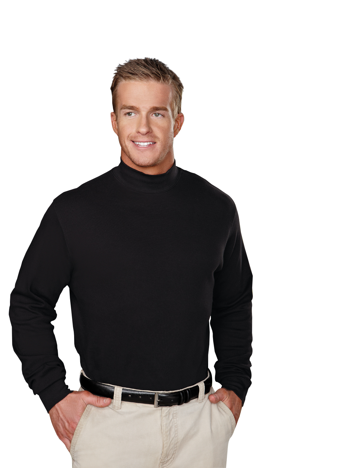 100 cotton turtleneck mens
