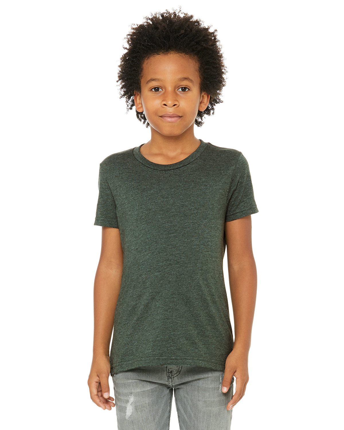 2 Pack Of Bella + Canvas 3001YCV Youth CVC Jersey T Shirt Stylish T-Shirt - Picture 7 of 36