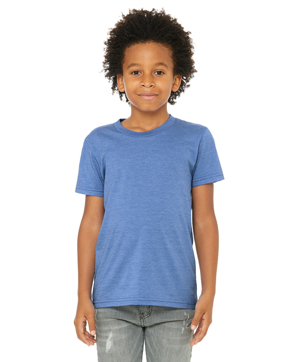 2 Pack Of Bella + Canvas 3001YCV Youth CVC Jersey T Shirt Stylish T-Shirt - Picture 24 of 36