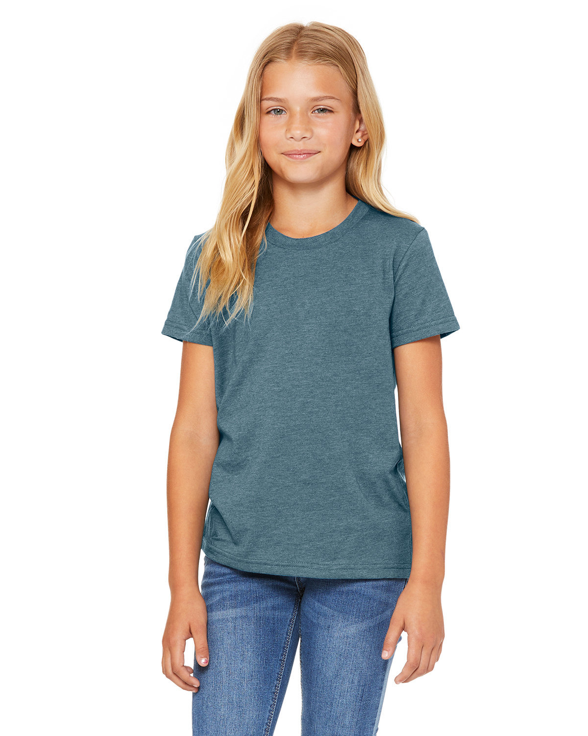 2 Pack Of Bella + Canvas 3001YCV Youth CVC Jersey T Shirt Stylish T-Shirt - Picture 25 of 36