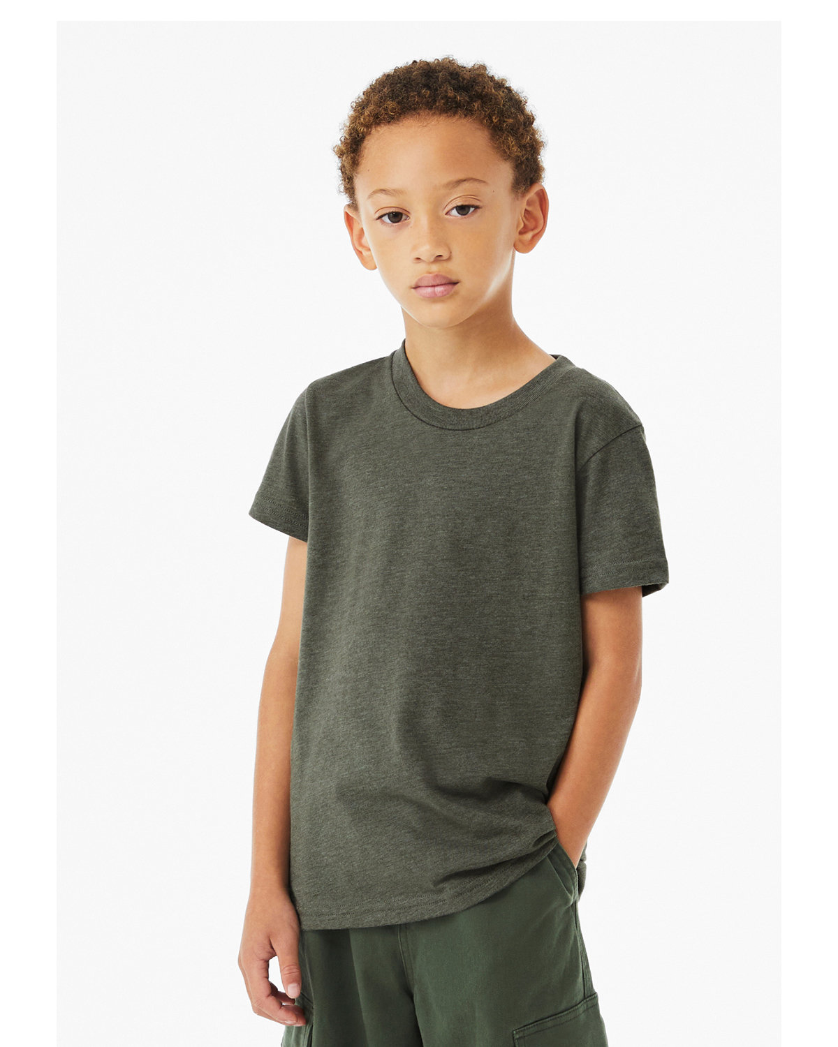 2 Pack Of Bella + Canvas 3001YCV Youth CVC Jersey T Shirt Stylish T-Shirt - Picture 28 of 36