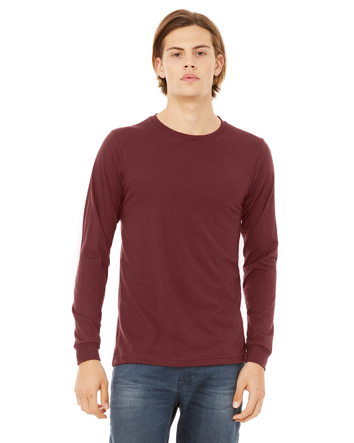 2 Pack Of Bella + Canvas 3501CVC Unisex CVC Jersey Long Sleeve T-Shirt - Picture 7 of 32