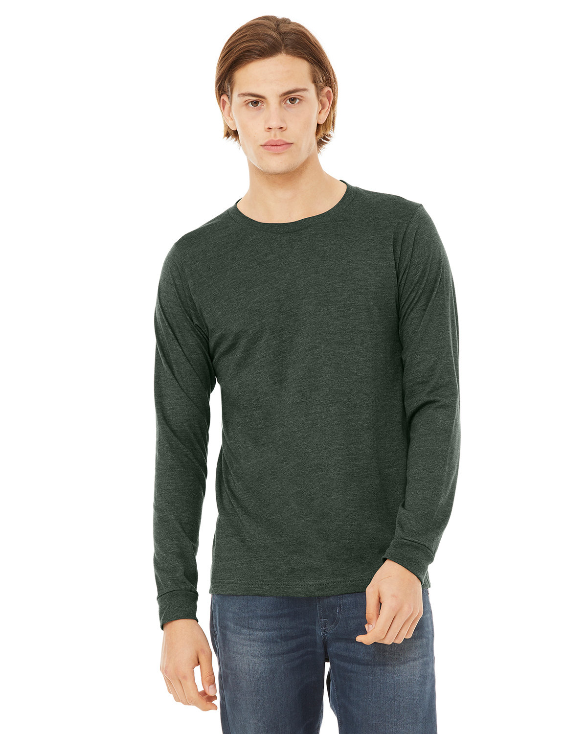 2 Pack Of Bella + Canvas 3501CVC Unisex CVC Jersey Long Sleeve T-Shirt - Picture 9 of 32