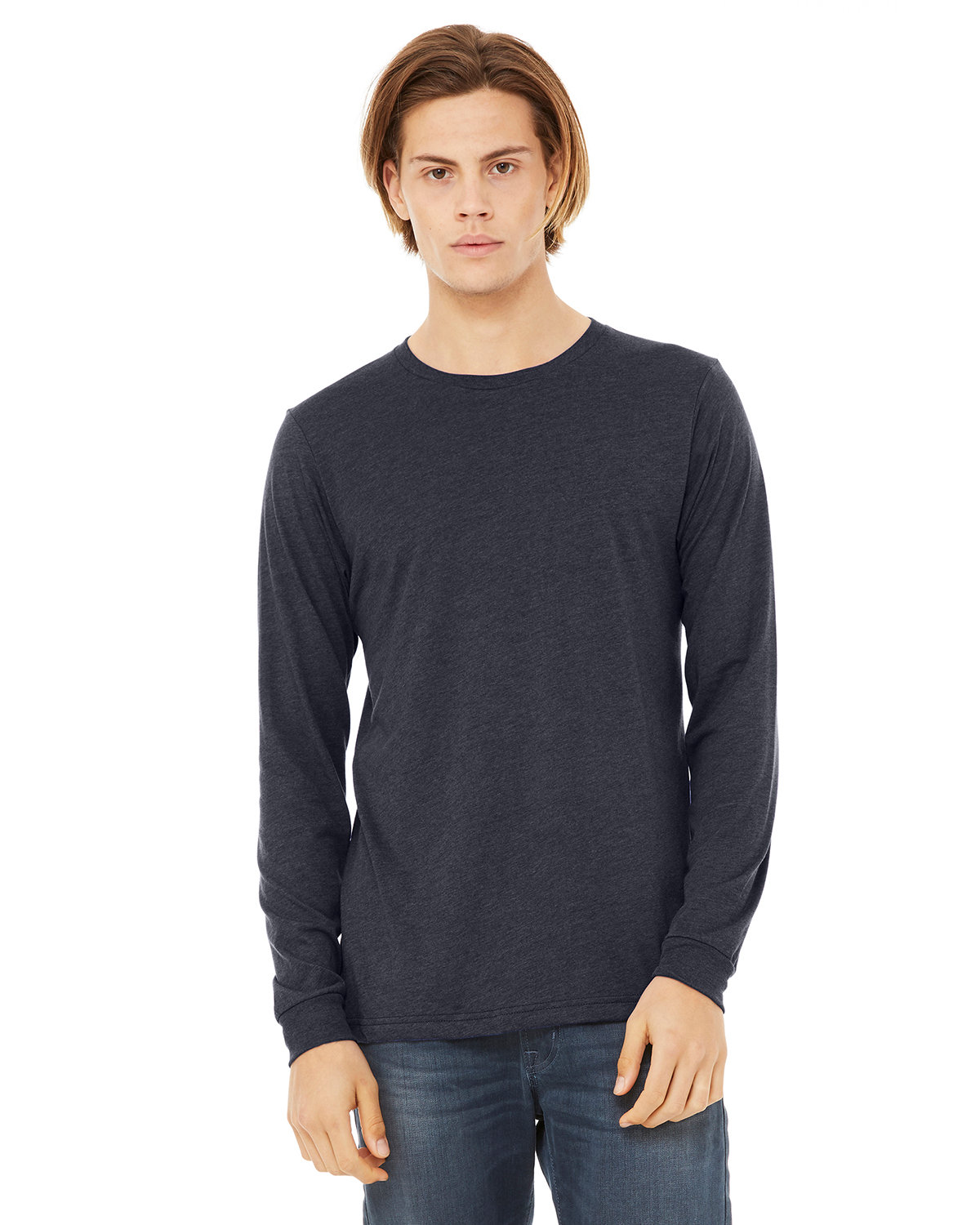 2 Pack Of Bella + Canvas 3501CVC Unisex CVC Jersey Long Sleeve T-Shirt - Picture 15 of 32
