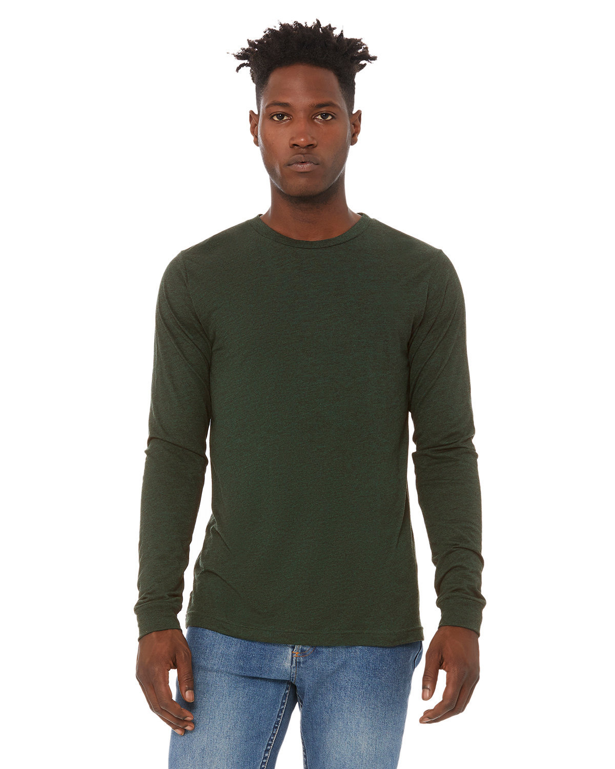Bella + Canvas 3513 Unisex Retail Fit Triblend T Shirt Long Sleeve T-Shirt - Picture 8 of 20
