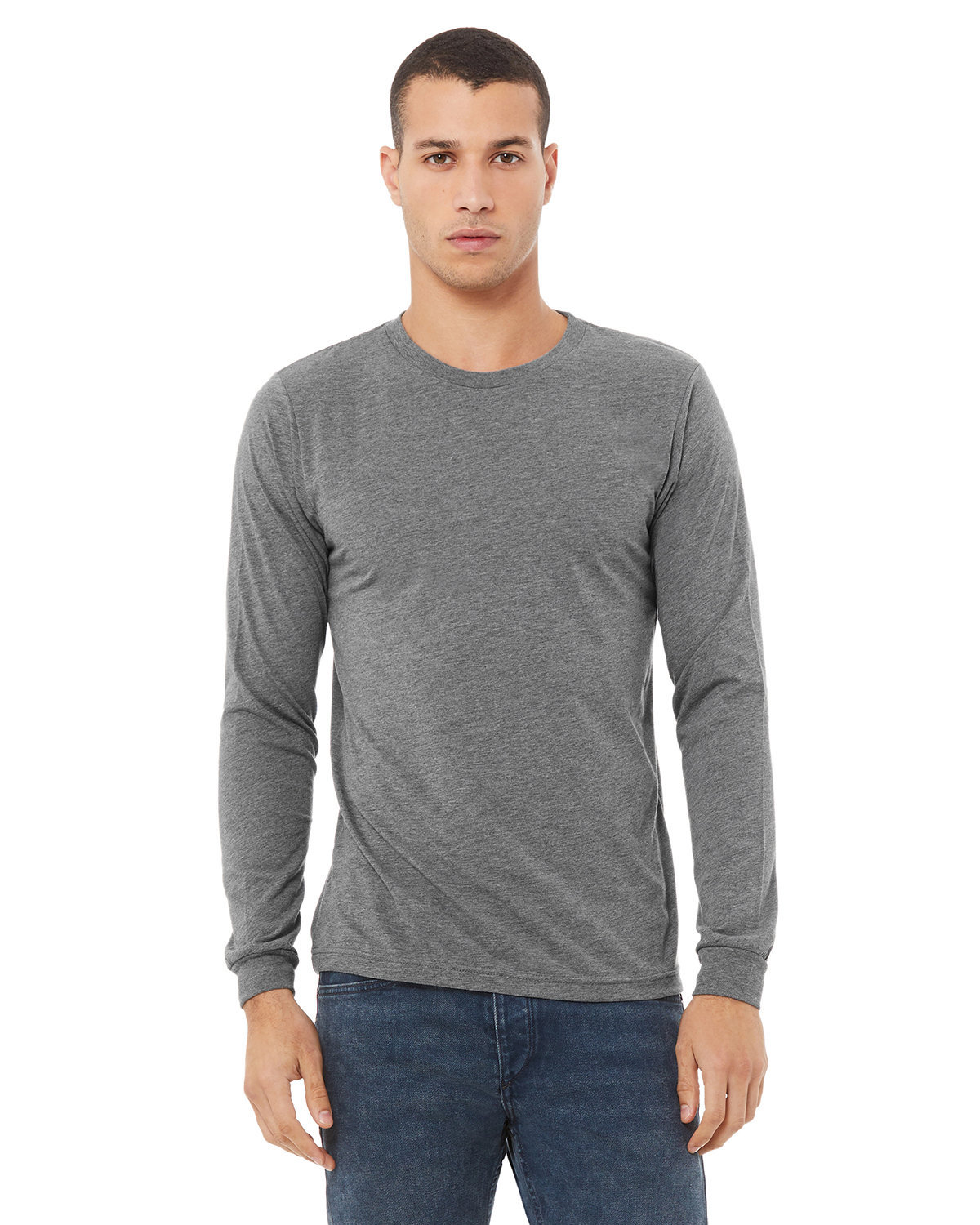 Bella + Canvas 3513 Unisex Retail Fit Triblend T Shirt Long Sleeve T-Shirt - Picture 9 of 20