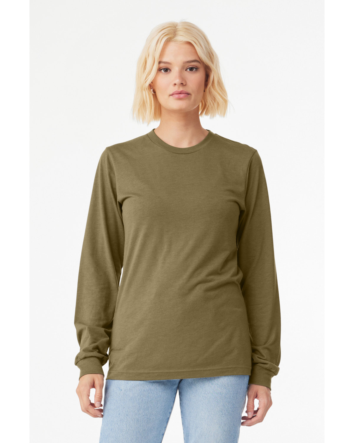 Bella + Canvas 3513 Unisex Retail Fit Triblend T Shirt Long Sleeve T-Shirt - Picture 14 of 20