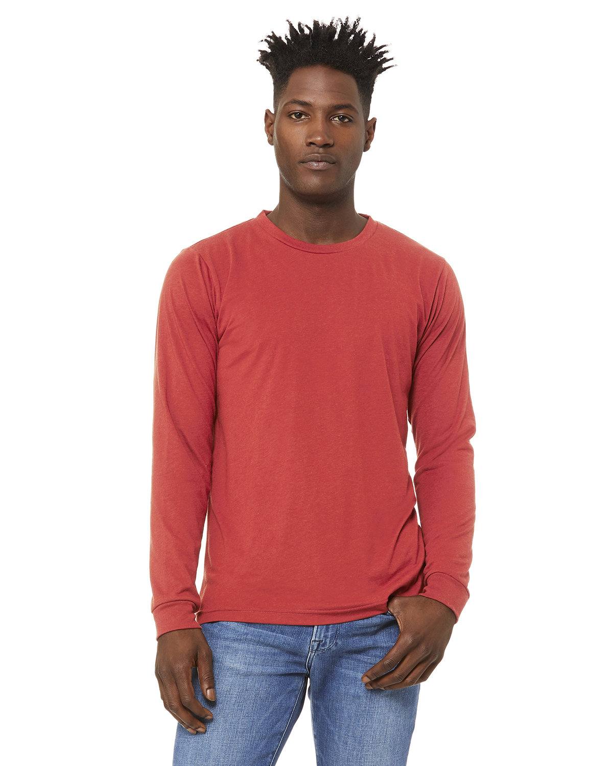 Bella + Canvas 3513 Unisex Retail Fit Triblend T Shirt Long Sleeve T-Shirt - Picture 15 of 20