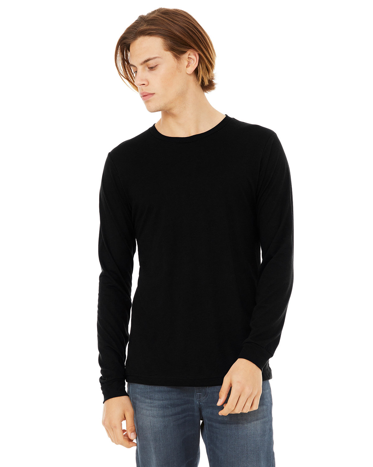 Bella + Canvas 3513 Unisex Retail Fit Triblend T Shirt Long Sleeve T-Shirt - Picture 17 of 20