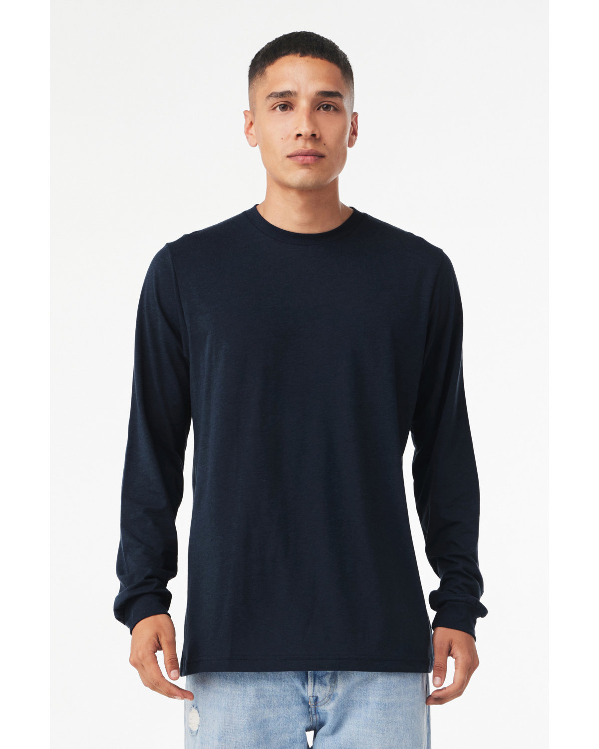 Bella + Canvas 3513 Unisex Retail Fit Triblend T Shirt Long Sleeve T-Shirt - Picture 18 of 20