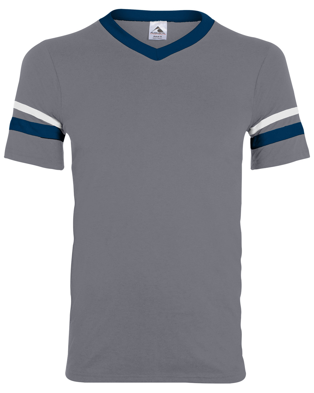 Augusta Sportswear 360 Adult V-Neck Collar T Shirt Sleeve Stripe Jersey T-Shirt - Picture 9 of 33