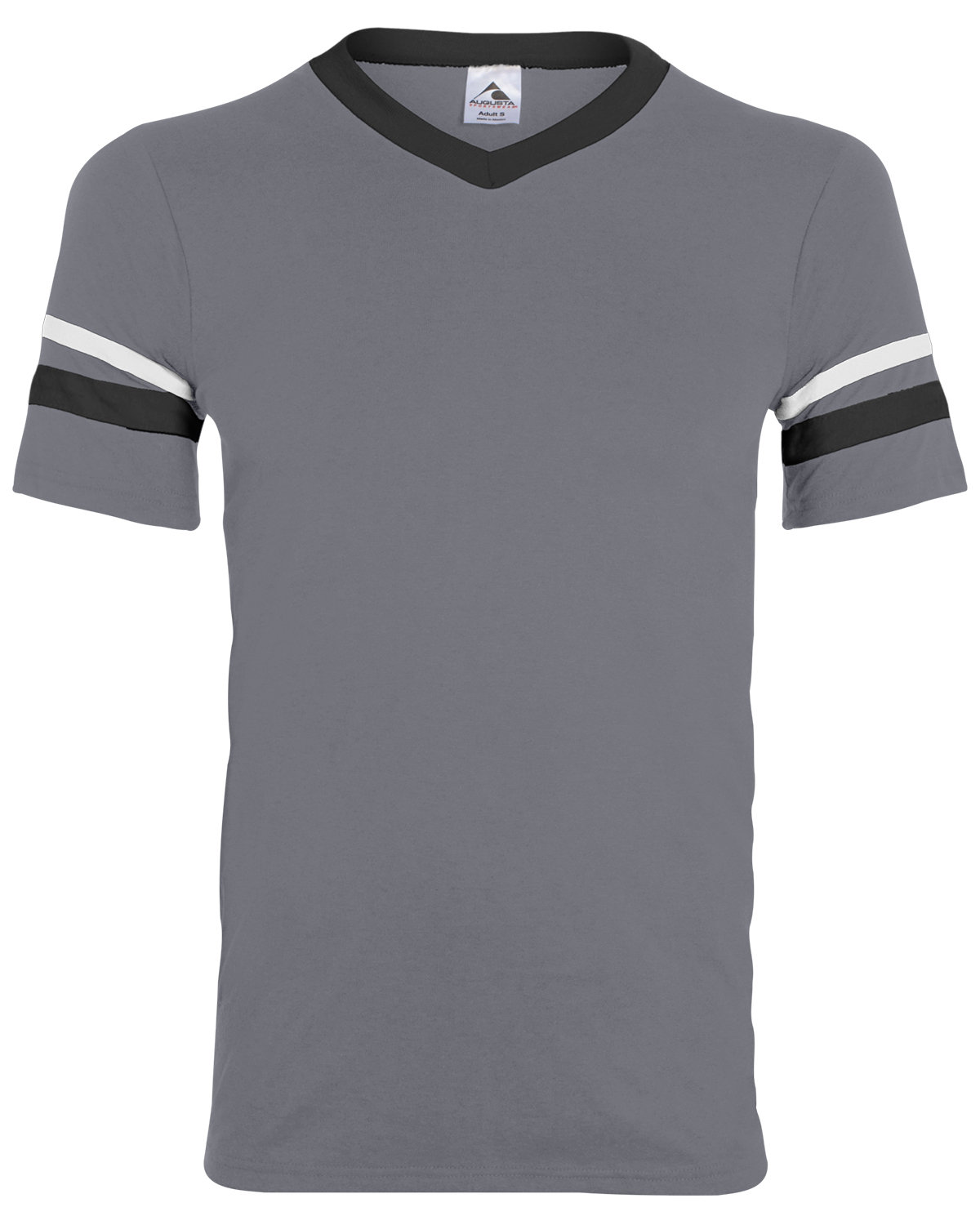 Augusta Sportswear 360 Adult V-Neck Collar T Shirt Sleeve Stripe Jersey T-Shirt - Picture 10 of 33