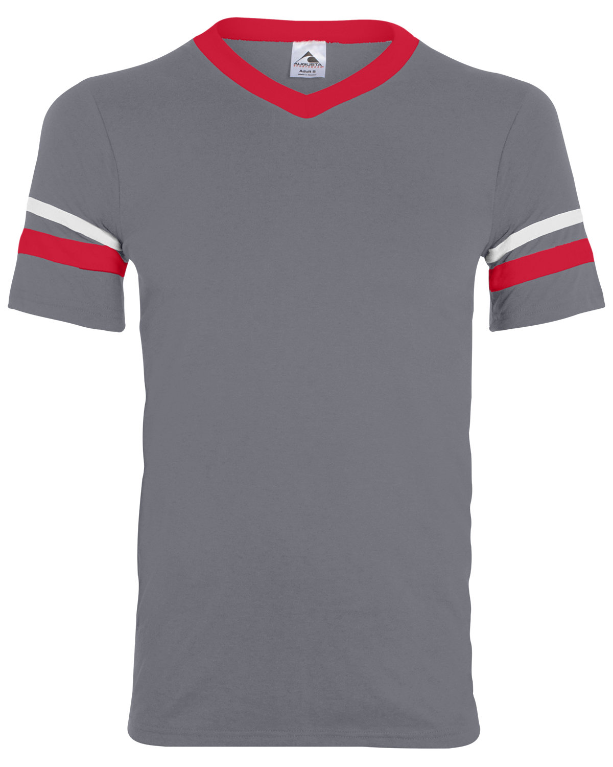 Augusta Sportswear 360 Adult V-Neck Collar T Shirt Sleeve Stripe Jersey T-Shirt - Picture 11 of 33