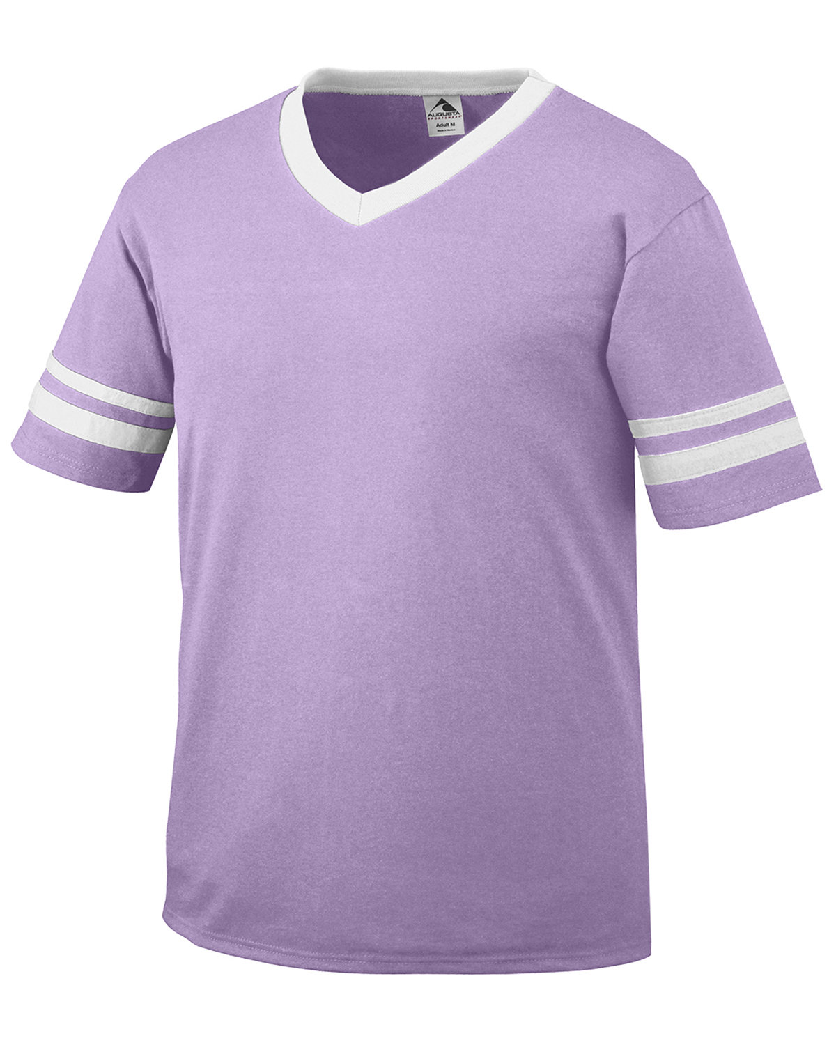 Augusta Sportswear 360 Adult V-Neck Collar T Shirt Sleeve Stripe Jersey T-Shirt - Picture 15 of 33