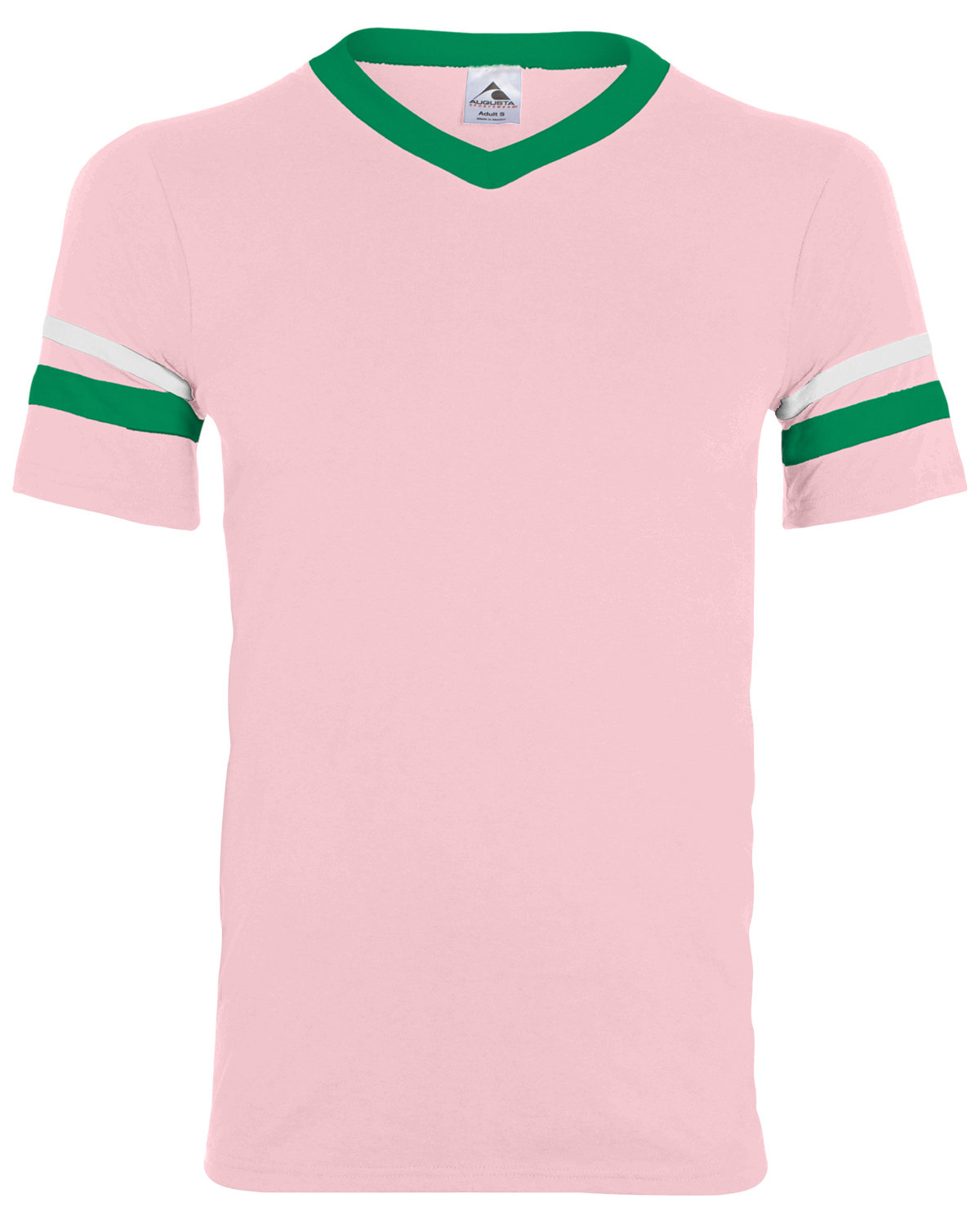 Augusta Sportswear 360 Adult V-Neck Collar T Shirt Sleeve Stripe Jersey T-Shirt - Picture 16 of 33