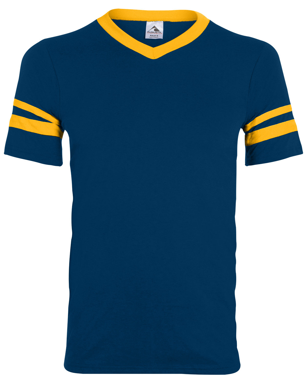 Augusta Sportswear 360 Adult V-Neck Collar T Shirt Sleeve Stripe Jersey T-Shirt - Picture 19 of 33