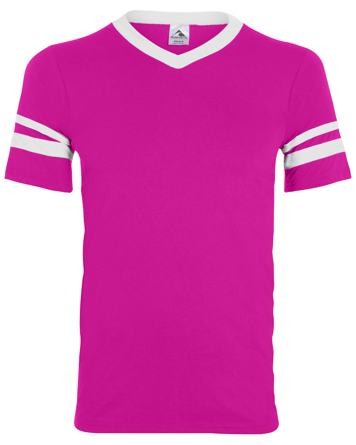 Augusta Sportswear 360 Adult V-Neck Collar T Shirt Sleeve Stripe Jersey T-Shirt - Picture 24 of 33