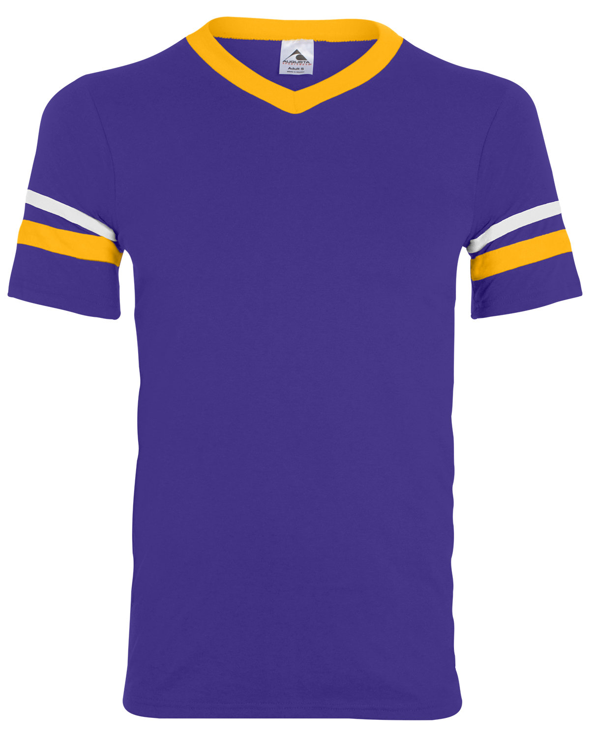 Augusta Sportswear 360 Adult V-Neck Collar T Shirt Sleeve Stripe Jersey T-Shirt - Picture 25 of 33