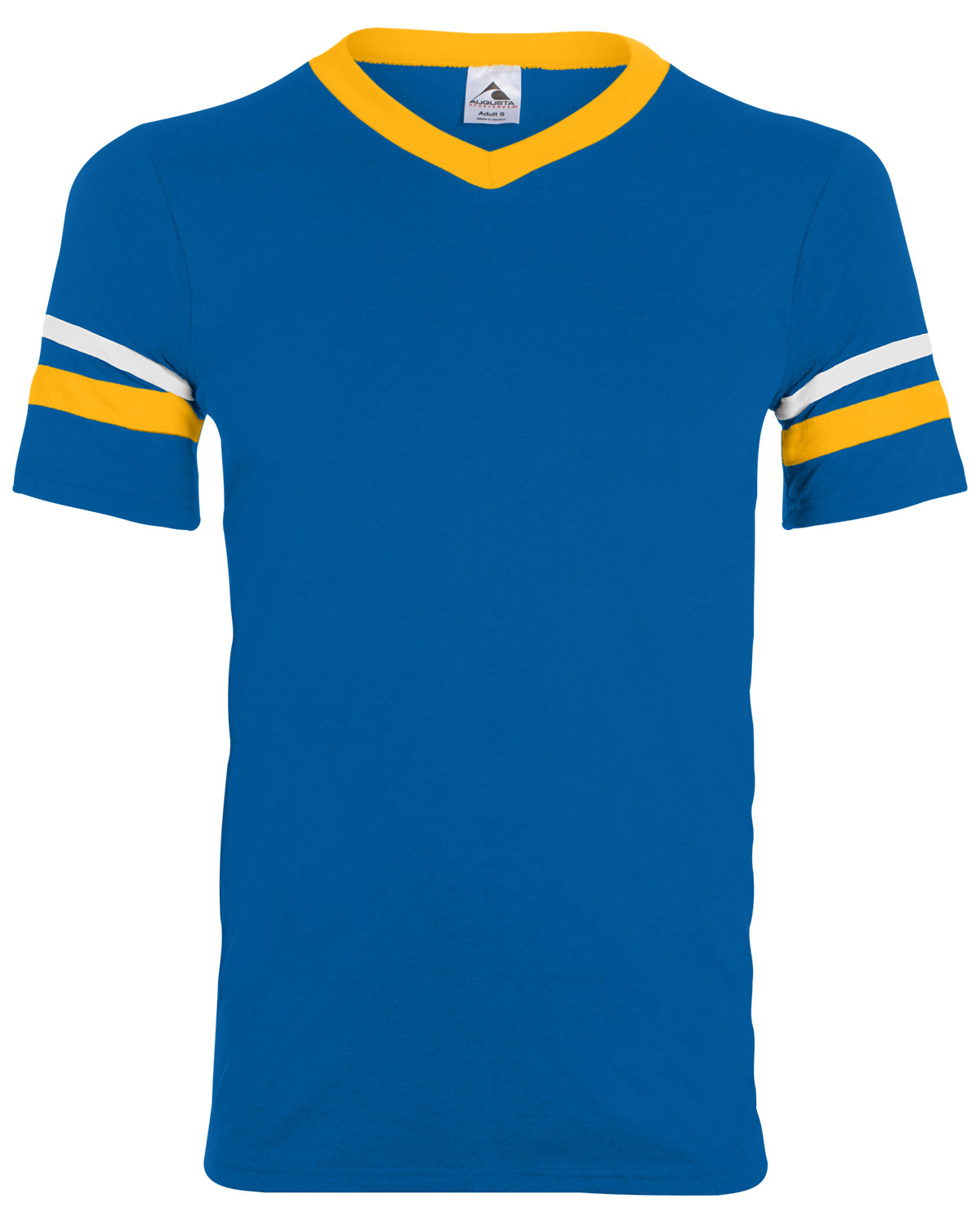 Augusta Sportswear 360 Adult V-Neck Collar T Shirt Sleeve Stripe Jersey T-Shirt - Picture 29 of 33