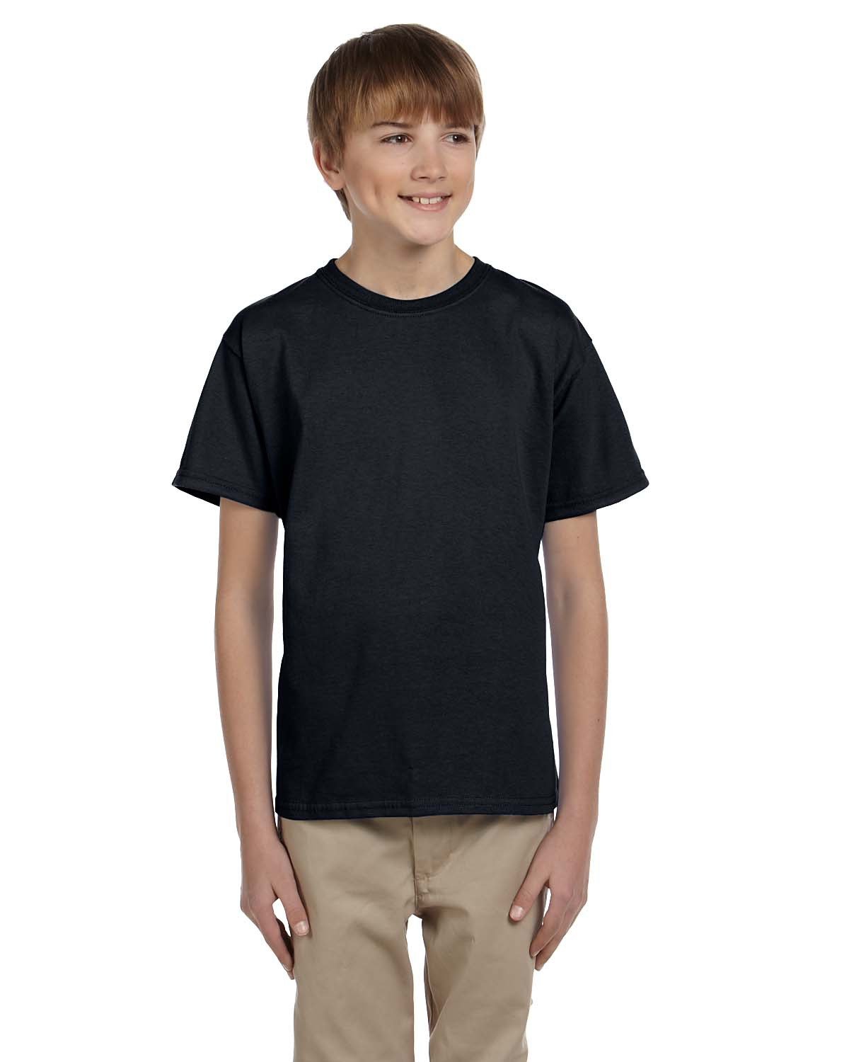 2 Pack Of Fruit of the Loom 3931B Youth HD Cotton T Shirt Stylish T-Shirt - Picture 7 of 46