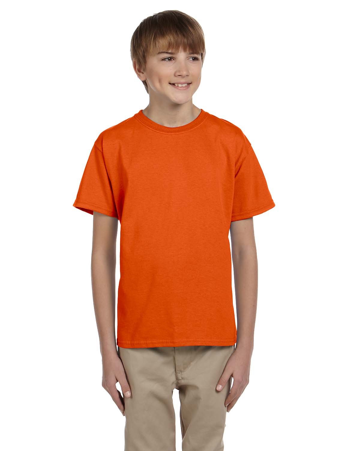 2 Pack Of Fruit of the Loom 3931B Youth HD Cotton T Shirt Stylish T-Shirt - Picture 9 of 46
