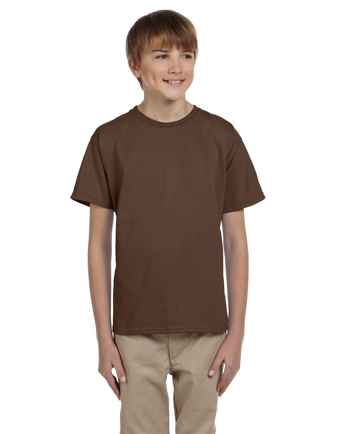 2 Pack Of Fruit of the Loom 3931B Youth HD Cotton T Shirt Stylish T-Shirt - Picture 12 of 46