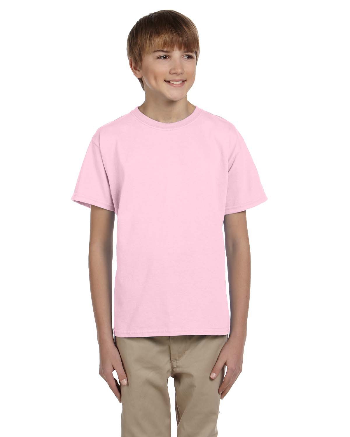 2 Pack Of Fruit of the Loom 3931B Youth HD Cotton T Shirt Stylish T-Shirt - Picture 13 of 46