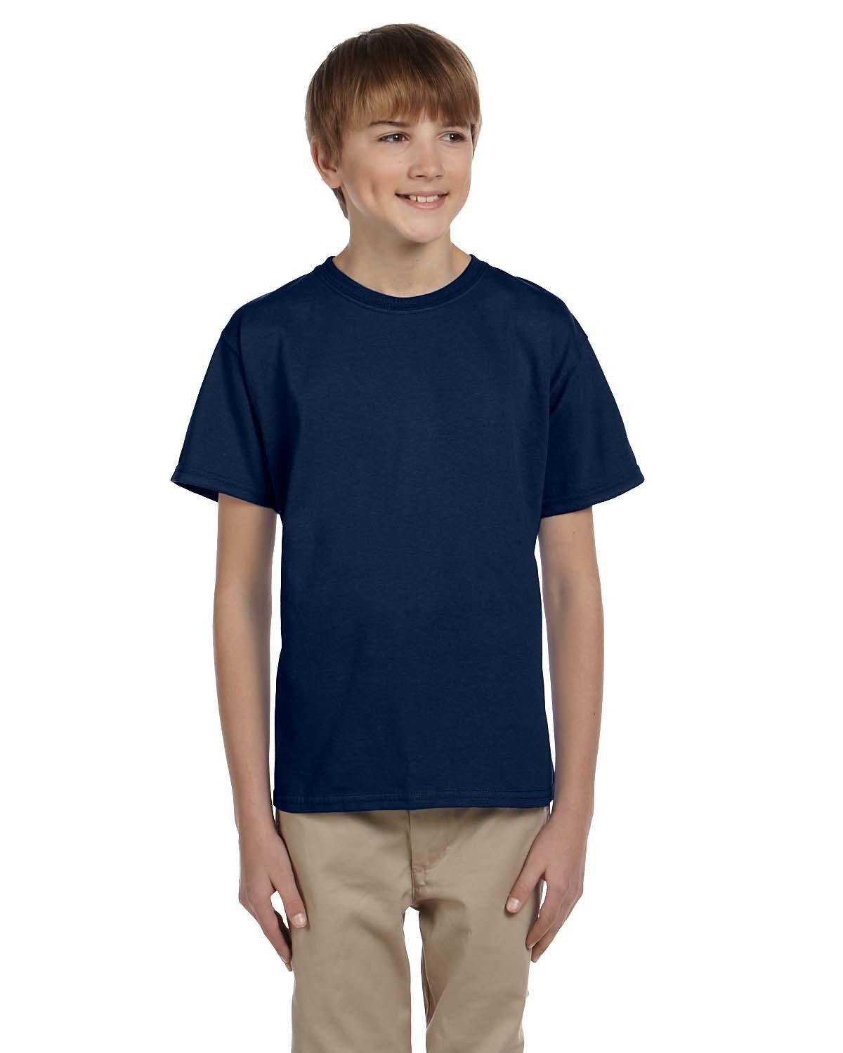 2 Pack Of Fruit of the Loom 3931B Youth HD Cotton T Shirt Stylish T-Shirt - Picture 20 of 46