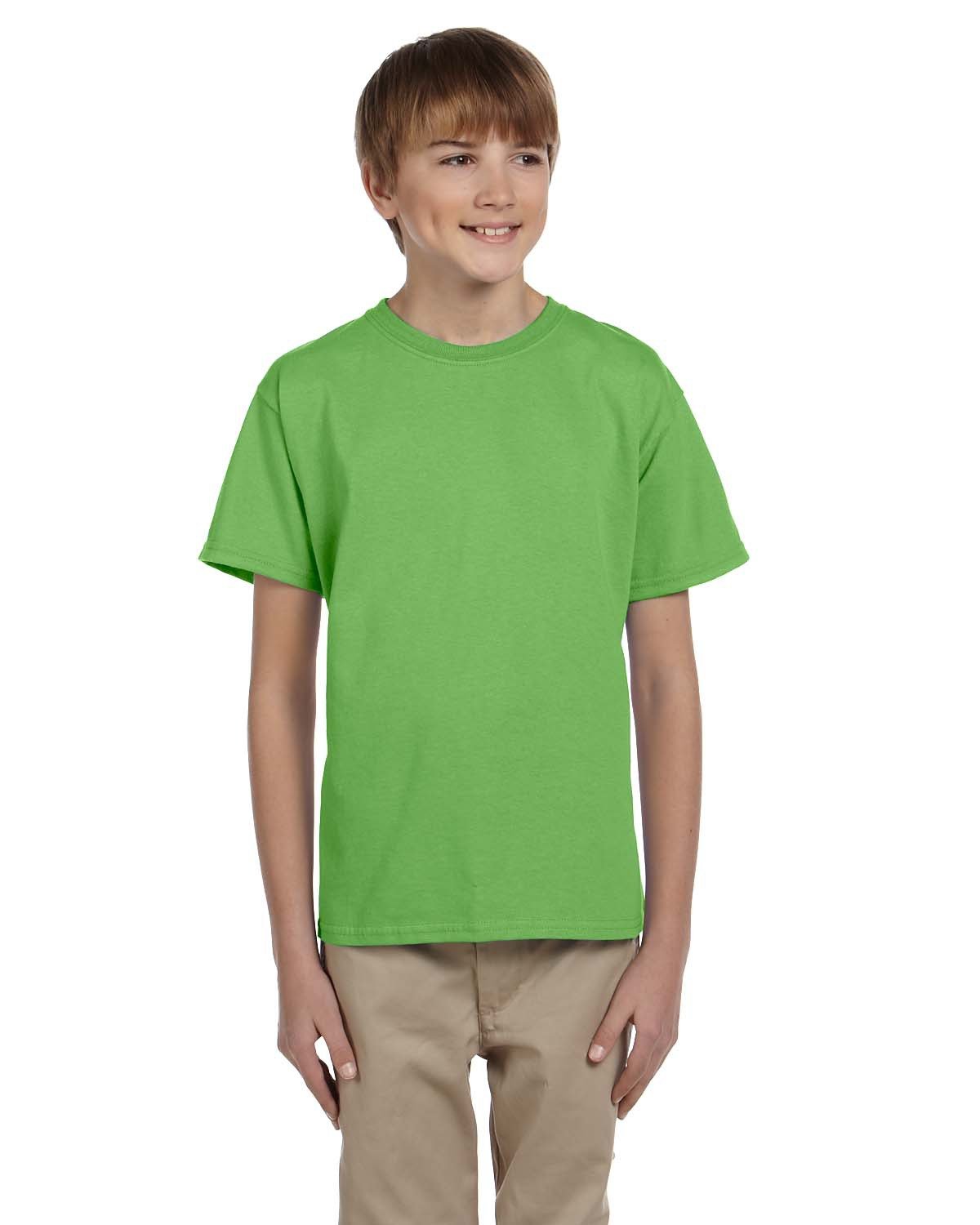2 Pack Of Fruit of the Loom 3931B Youth HD Cotton T Shirt Stylish T-Shirt - Picture 23 of 46