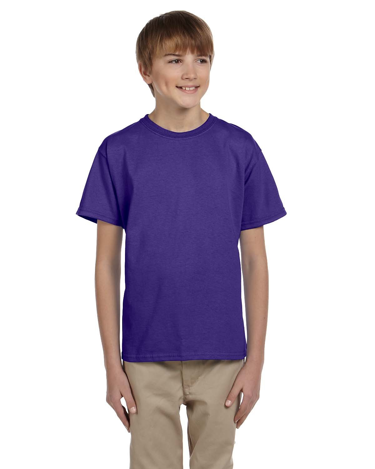 2 Pack Of Fruit of the Loom 3931B Youth HD Cotton T Shirt Stylish T-Shirt - Picture 31 of 46