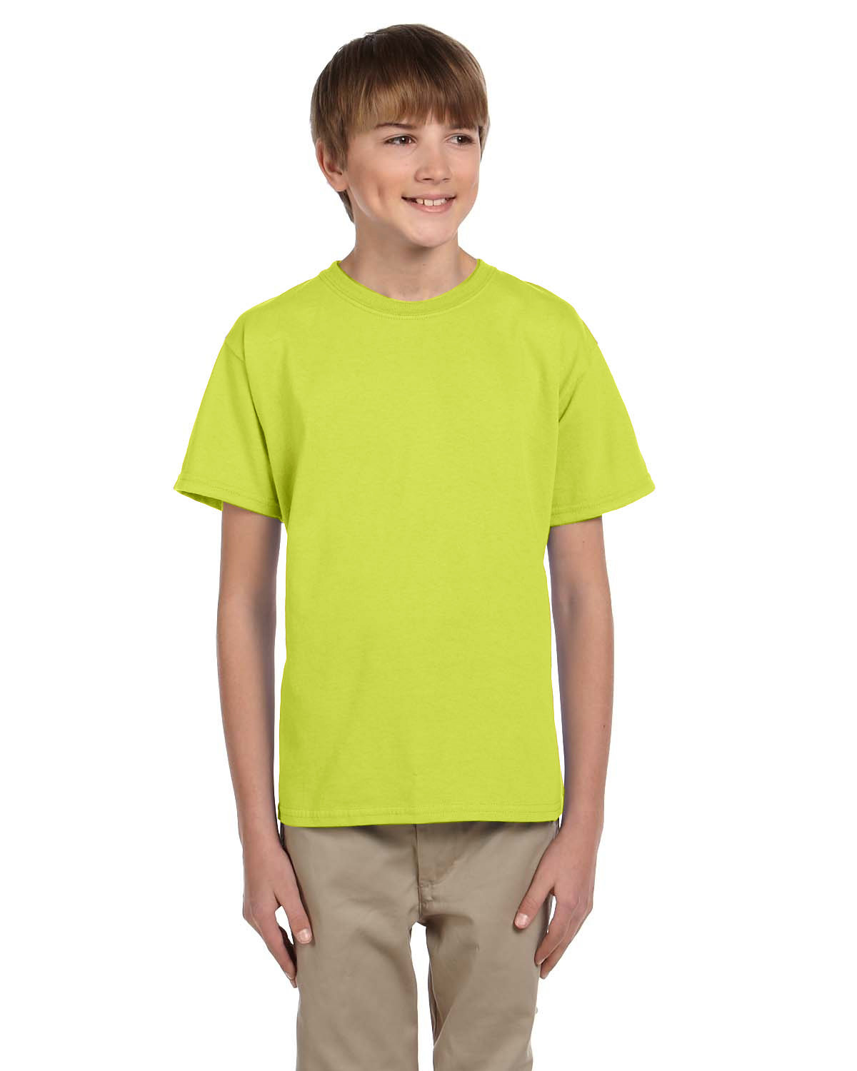 2 Pack Of Fruit of the Loom 3931B Youth HD Cotton T Shirt Stylish T-Shirt - Picture 38 of 46