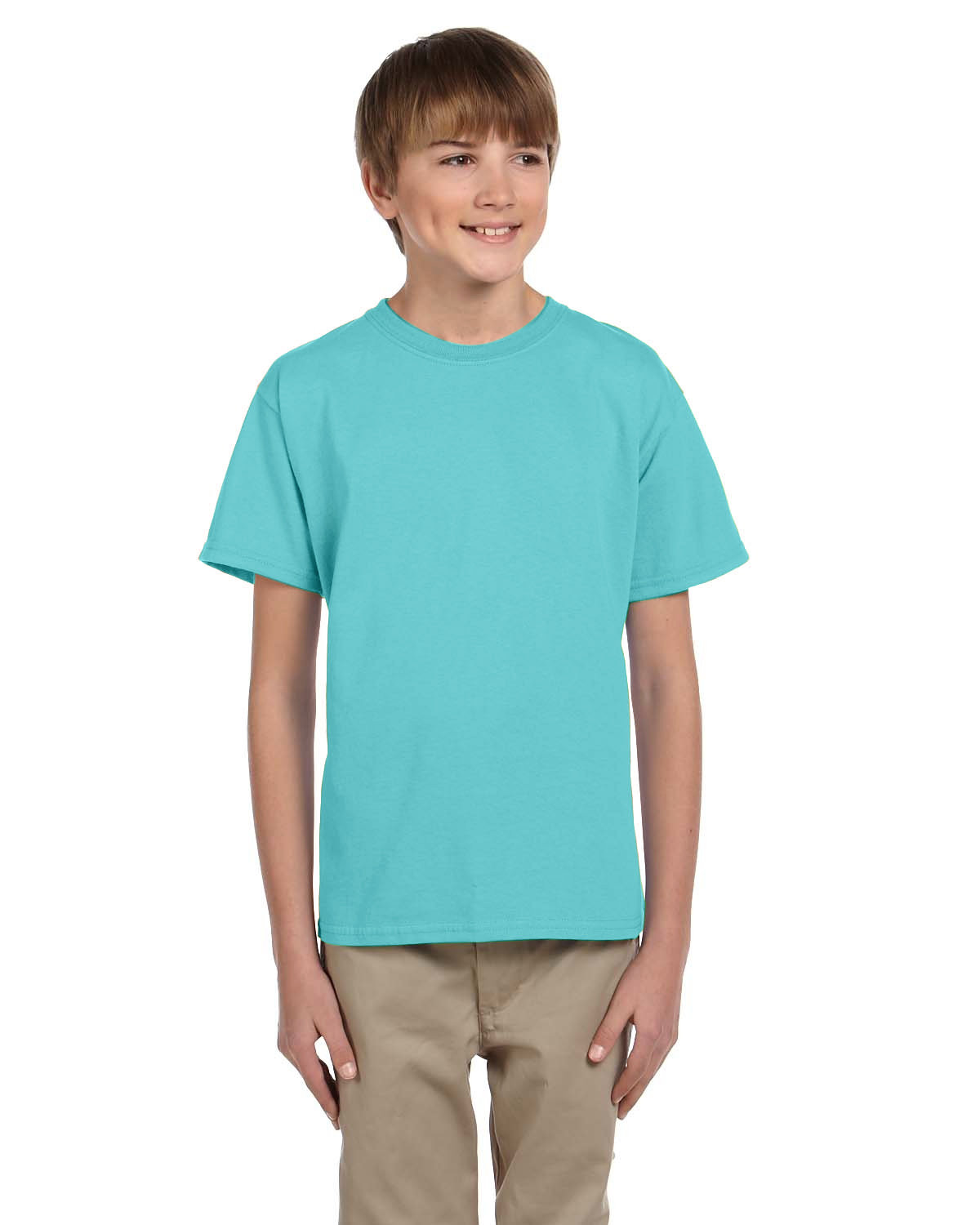 2 Pack Of Fruit of the Loom 3931B Youth HD Cotton T Shirt Stylish T-Shirt - Picture 40 of 46