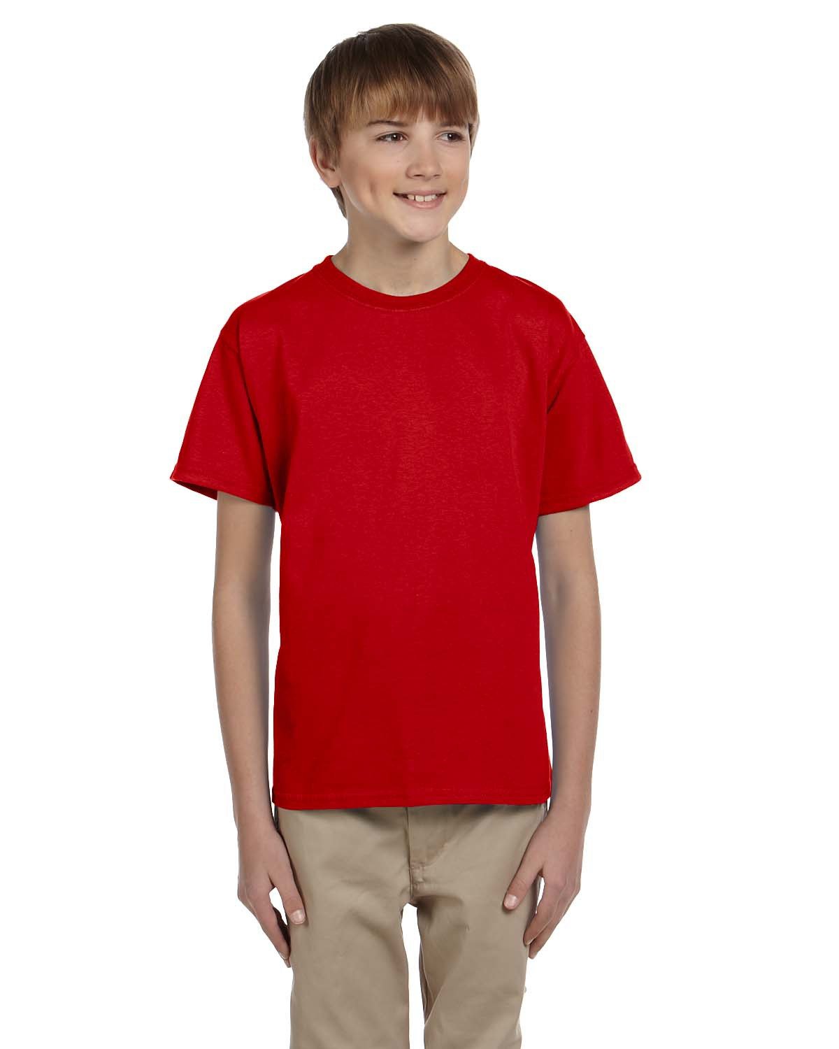 2 Pack Of Fruit of the Loom 3931B Youth HD Cotton T Shirt Stylish T-Shirt - Picture 43 of 46