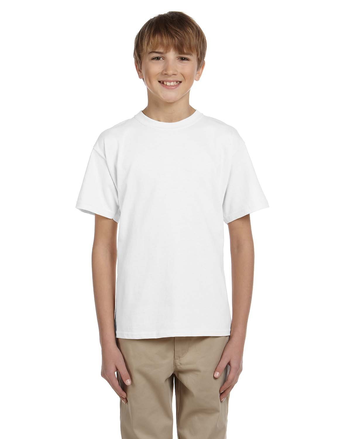 2 Pack Of Fruit of the Loom 3931B Youth HD Cotton T Shirt Stylish T-Shirt - Picture 45 of 46
