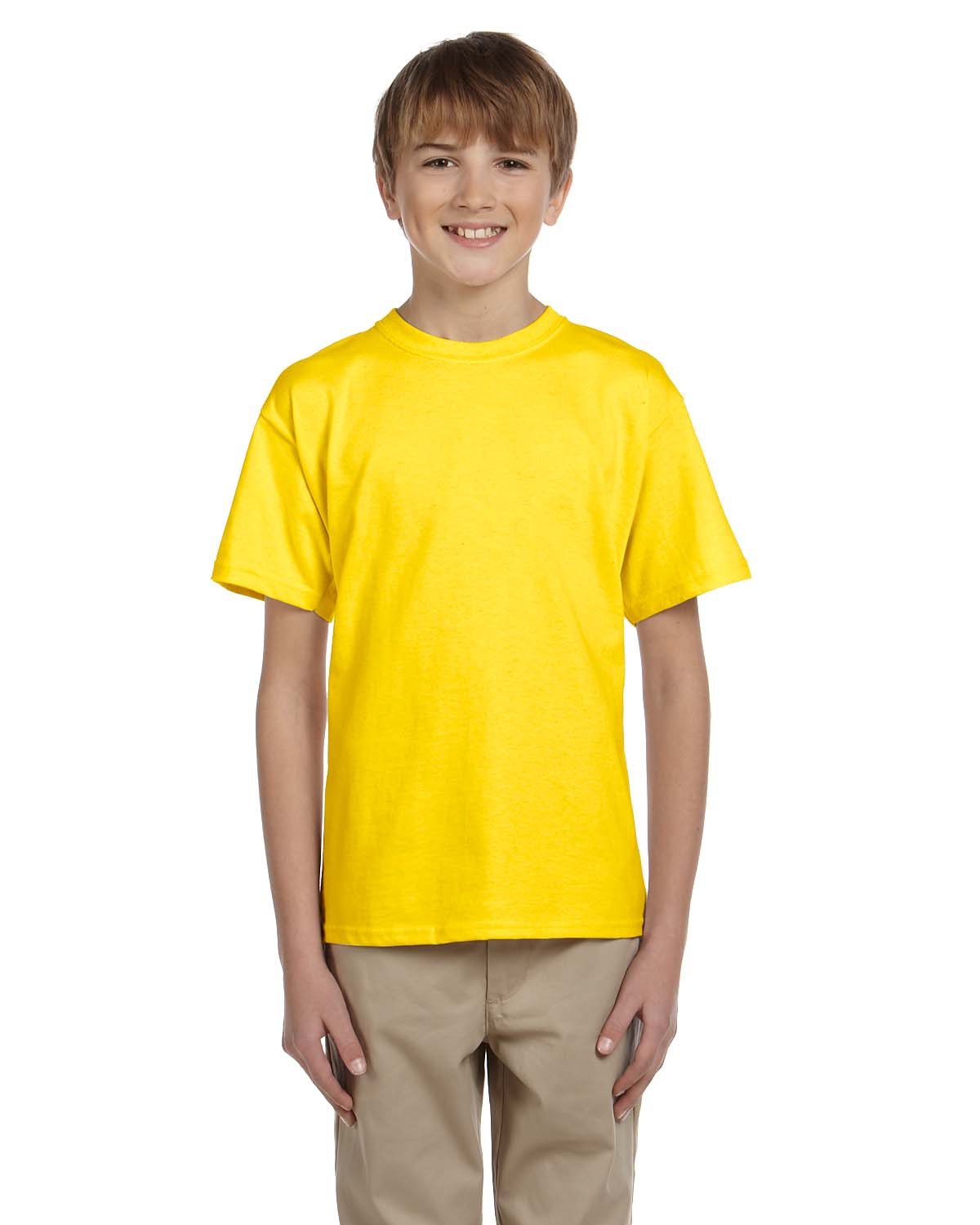 2 Pack Of Fruit of the Loom 3931B Youth HD Cotton T Shirt Stylish T-Shirt - Picture 46 of 46