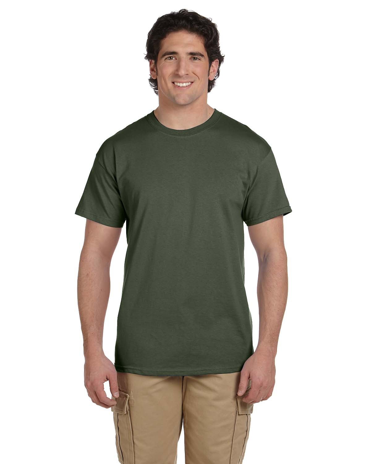 2 Pack Of Fruit of the Loom 3931 Adult HD Cotton T Shirt Stylish T-Shirt - Picture 35 of 62