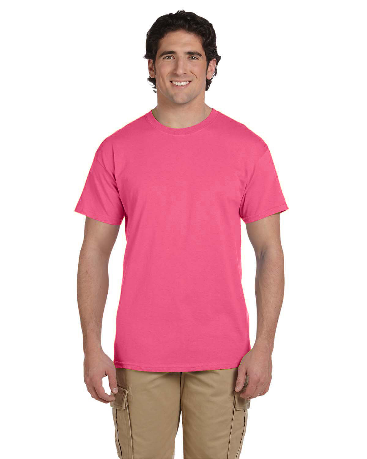 2 Pack Of Fruit of the Loom 3931 Adult HD Cotton T Shirt Stylish T-Shirt - Picture 39 of 62