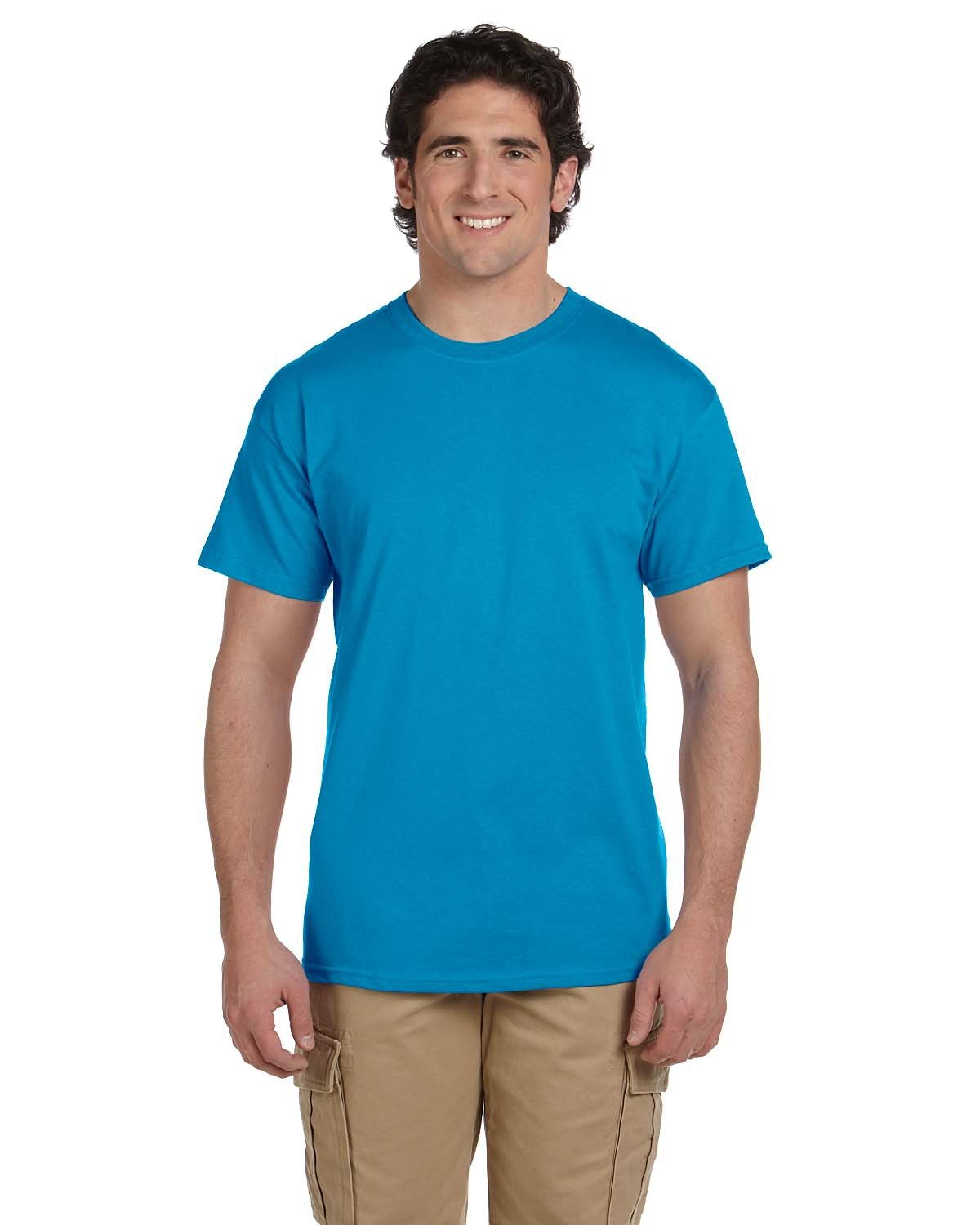2 Pack Of Fruit of the Loom 3931 Adult HD Cotton T Shirt Stylish T-Shirt - Picture 41 of 62