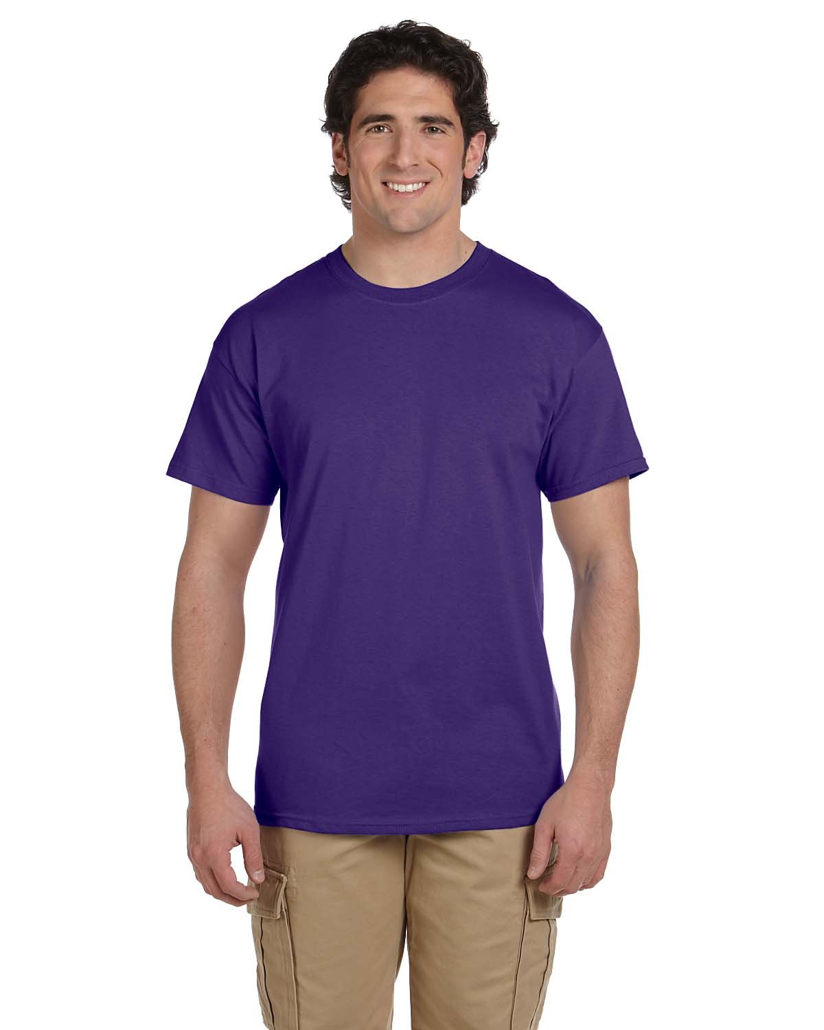 2 Pack Of Fruit of the Loom 3931 Adult HD Cotton T Shirt Stylish T-Shirt - Picture 42 of 62